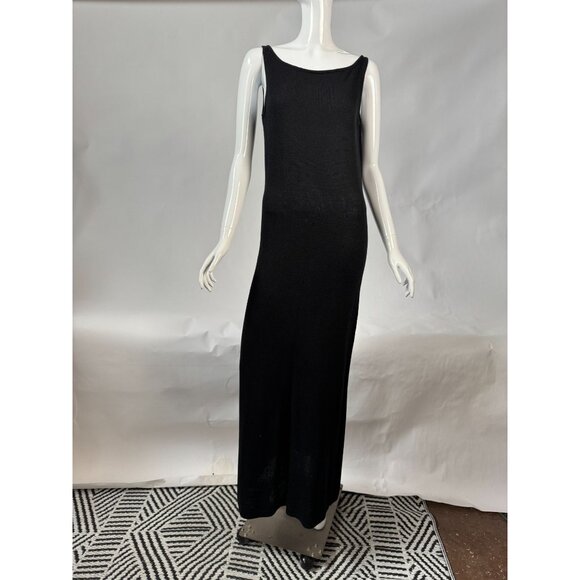The Limited Black Sleeveless Maxi Dress M Acrylic/Nylon Blend - Picture 1 of 16